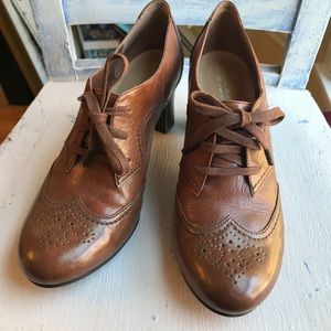 Leather Oxford Heels